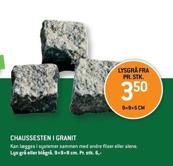 XL-BYG Chaussesten i granit tilbud