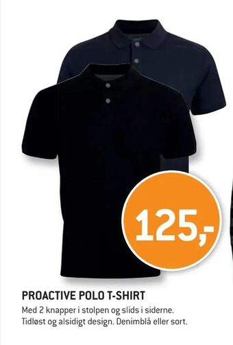 XL-BYG Proactive polo t-shirt tilbud