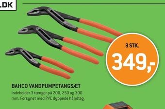 XL-BYG Bahco vandpumpetangsæt tilbud