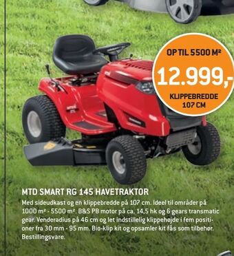XL-BYG Mtd smart rg 145 havetraktor tilbud