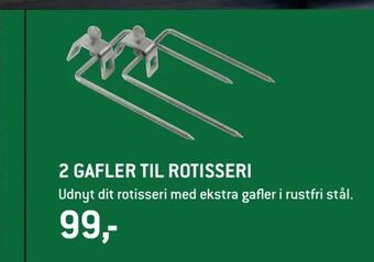 XL-BYG 2 gafler til rotisseri tilbud