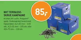XL-BYG Nkt terrasse- skrue kampagne tilbud