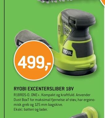 Ryobi excentersliber 18v