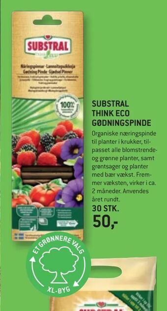 XL-BYG Substral think eco gødningspinde tilbud