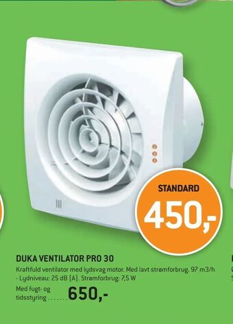 XL-BYG Duka ventilator pro 30 tilbud
