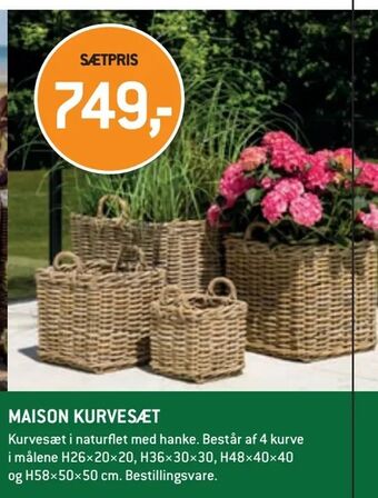 Maison kurvesæt