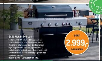 XL-BYG Gasgrill b-540 lux tilbud