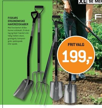 XL-BYG Fiskars ergonomiske haveredskaber tilbud