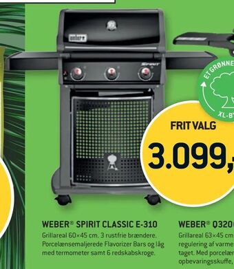 XL-BYG Weber® spirit classic E-310 tilbud