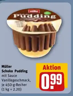 REWE DE Müller Schoko Pudding tilbud