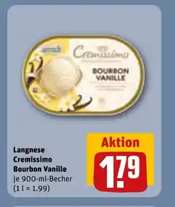 REWE DE Langnese Cremissimo Bourbon Vanille tilbud
