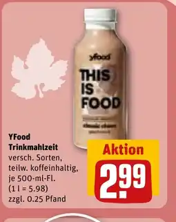 REWE DE YFood Trinkmahlzeit tilbud