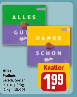 REWE DE Milka Pralinés tilbud