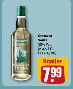 REWE DE Grasovka Vodka tilbud
