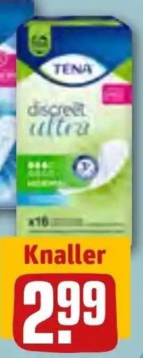 REWE DE TENA Discreet Ultra Einlagen tilbud