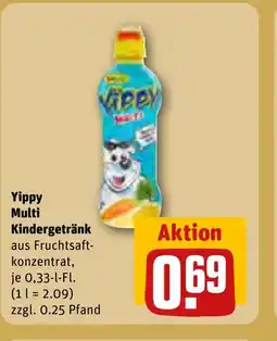 REWE DE Yippy Multi Kindergetränk tilbud