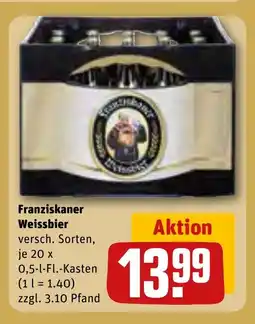 REWE DE Franziskaner Weissbier tilbud