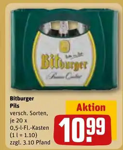 REWE DE Bitburger Pils tilbud