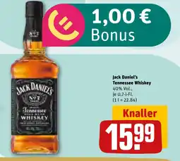 REWE DE JACK DANIEL'S Tennessee Whiskey tilbud