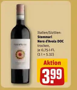 REWE DE Stemmari Nero d'Avola DOC tilbud
