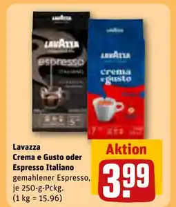 REWE DE LAVAZZA Crema e Gusto oder Espresso Italiano tilbud