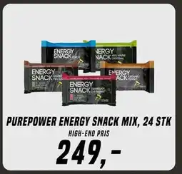 Børkop Cykler PurePower Energy snack Mix, 24 stk., DKK 249 tilbud