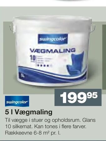 Bauhaus 5 l Vægmaling tilbud