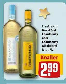 REWE DE Grand Sud Chardonnay oder Chardonnay Alkoholfrei tilbud