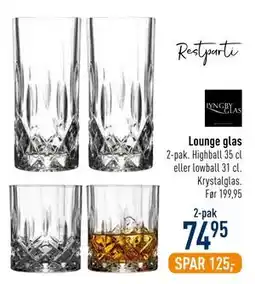 Imerco Lounge glas, DKK 74.95 tilbud