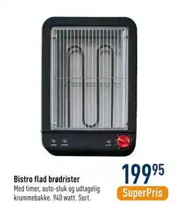 Imerco Bistro flad brødrister, DKK 199.95 tilbud