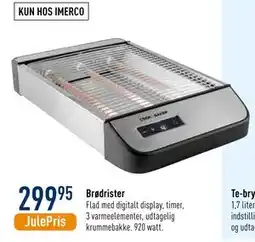 Imerco Brødrister, DKK 299.95 tilbud