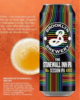 MENY BROOKLYN STONEWALL INN IPA, DKK 100 tilbud