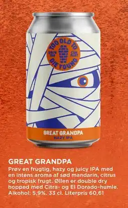 MENY GREAT GRANDPA, DKK 100 tilbud