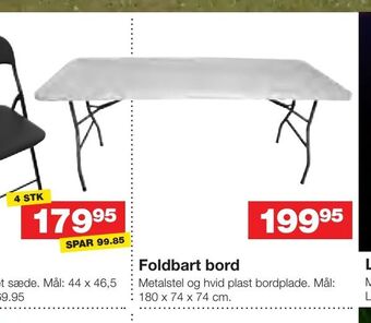 Foldbart bord