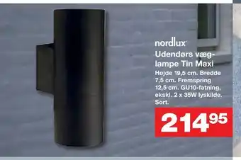 Udendørs væg lampe Tin Maxi
