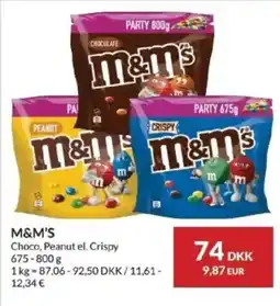 Nielsen's Discount M&M'S Choco, Peanut el. Crispy tilbud