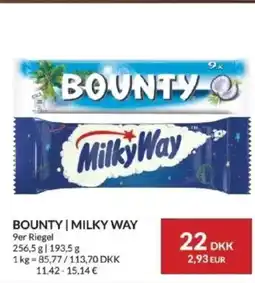 Nielsen's Discount Bounty | milky way 9er riegel tilbud