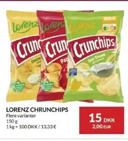 Nielsen's Discount Lorenz chrunchips flere varianter tilbud