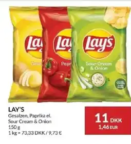 Nielsen's Discount LAY'S Gesalzen, Paprika el. Sour Cream & Onion tilbud
