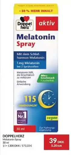 Nielsen's Discount DOPPELHERZ Melatonin Spray tilbud