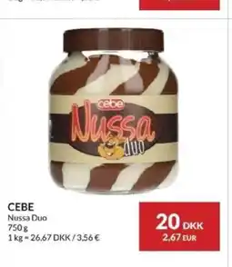 Nielsen's Discount CEBE Nussa Duo tilbud