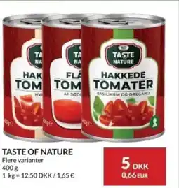 Nielsen's Discount Taste of nature flere varianter tilbud