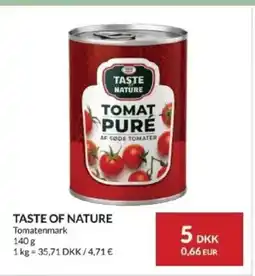 Nielsen's Discount Taste of nature tomatenmark tilbud