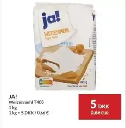 Nielsen's Discount Ja! weizenmehl t405 tilbud