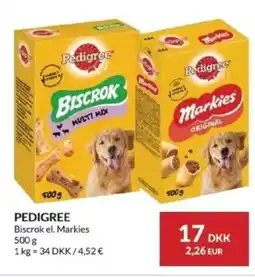 Nielsen's Discount Pedigree biscrok el. markies tilbud