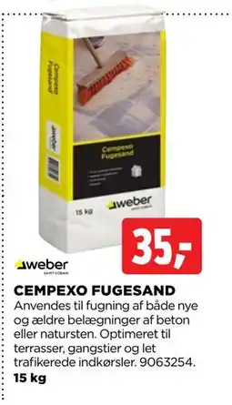 jem & fix CEMPEXO FUGESAND, DKK 35 tilbud