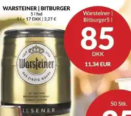 Nielsen's Discount Warsteiner | bitburger tilbud