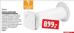 jem & fix VENTILATOR MED VARMEGENVINDING, DKK 899 tilbud