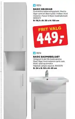 jem & fix BASIC HØJSKAB, DKK 449 tilbud