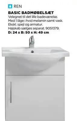 jem & fix BASIC BADMØBELSÆT, DKK 449 tilbud